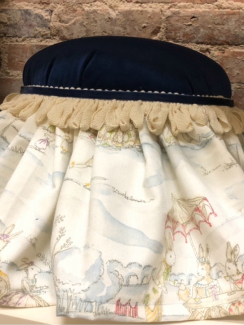 NEW Children’s Footstool Tuffet ‘ The Velvet Rabbit ‘ Custom - Picture 5 of 5